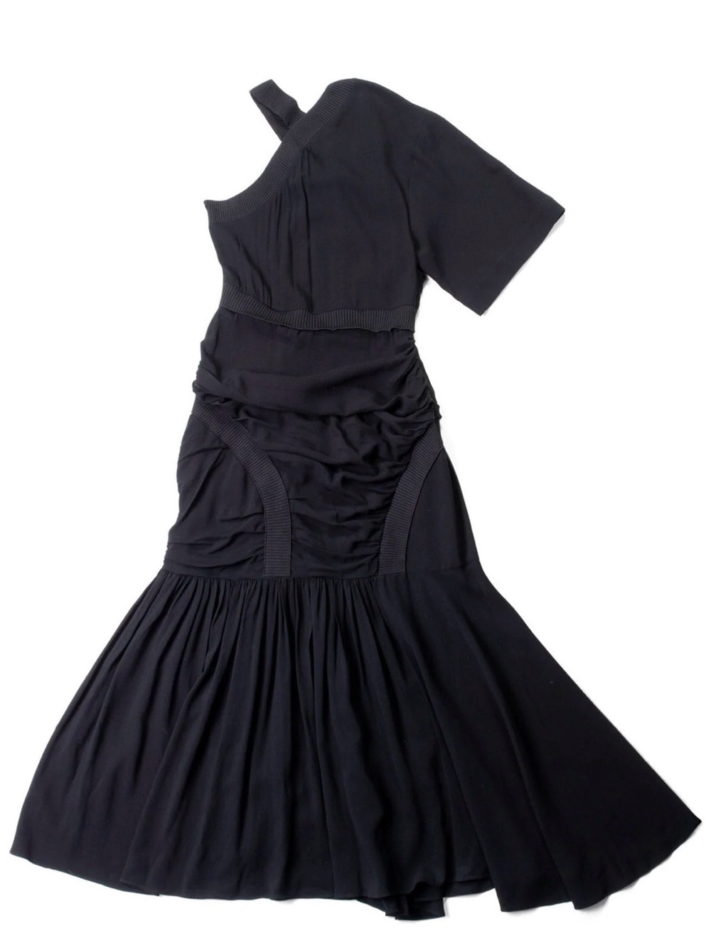 Stella McCartney Emmeline Crêpe One-Shoulder Midi Dress - Picture 6 of 7